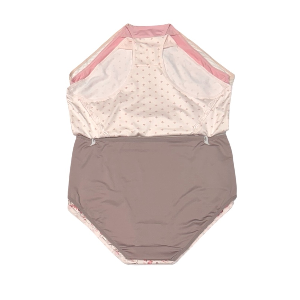 LAURA ASHLEY 5 Pack Floral Stripes Soft Comfy Stretch Briefs Panties NWT 1X - Picture 9 of 14